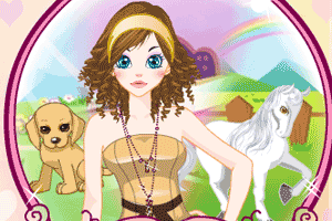 《时尚女孩和宠物》游戏画面1