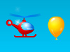直升机撞气球