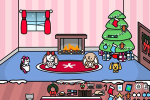 《圣诞节的可爱房间》游戏画面1