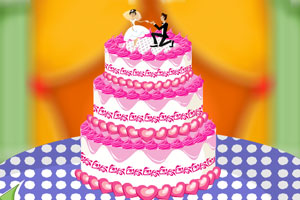 《新婚蛋糕装饰》游戏画面1