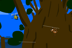 《猴子荡绳子》游戏画面1