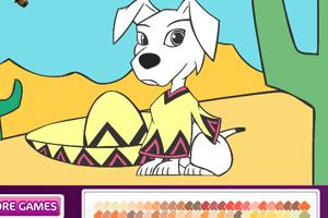 《小狗填颜色》游戏画面1