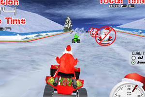 《圣诞老人机动车》游戏画面1