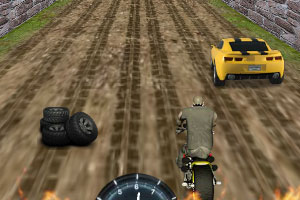 《燃烧的摩托车》游戏画面1