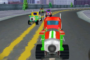 《3D大卡车公路赛》游戏画面1