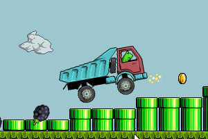 《小青蛙开车送水果》游戏画面1