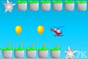 《直升机撞气球》游戏画面1
