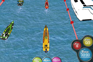 《3D赛艇竞速赛》游戏画面1