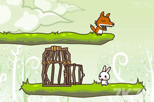 《小兔子诱引大灰狼》游戏画面1