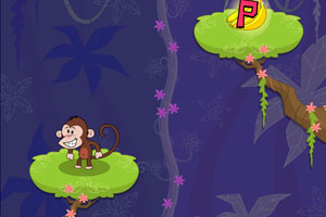 《小猴子字母攀登》游戏画面1