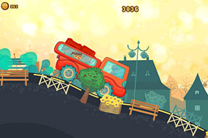 《比萨大卡车无敌版》游戏画面1