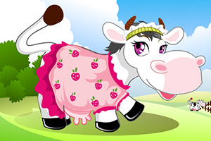 《打扮奶牛》游戏画面1