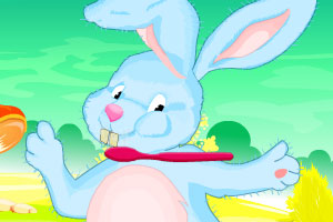 《照顾可爱兔宝宝》游戏画面1