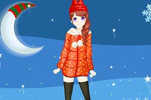《美少女的冬装》游戏画面1