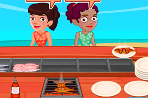 《瑟拉娜的海鲜烧烤摊》游戏画面1