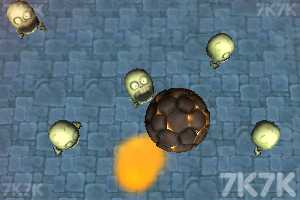 《岩浆球碾压怪物》游戏画面3