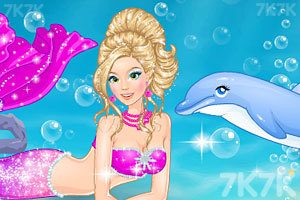 《美人鱼和海豚共舞》游戏画面1