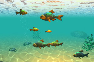 《3D大鱼吃小鱼》游戏画面1