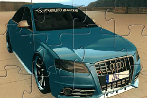 《奥迪S4汽车拼图》游戏画面1