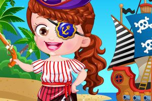 《可爱宝贝的海盗装》游戏画面1