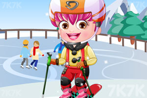 《可爱宝贝去滑雪》游戏画面3