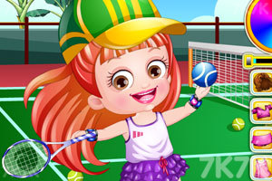 《可爱宝贝的网球运动装》游戏画面2