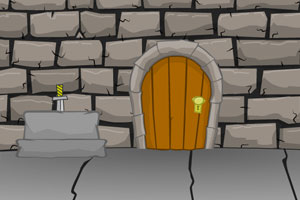 《逃离石墙密室》游戏画面1