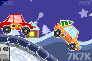 《冬季汽车比赛》游戏画面1