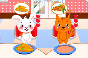 《可爱女孩的宠物餐厅》游戏画面1