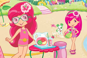 《草莓公主海滩派对》游戏画面1
