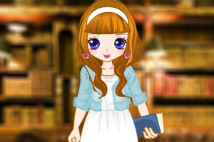 《图书馆小女生》游戏画面1