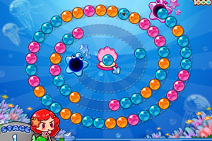 《可爱人鱼泡泡龙》游戏画面1