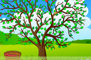 《苹果树下摘果果》游戏画面1