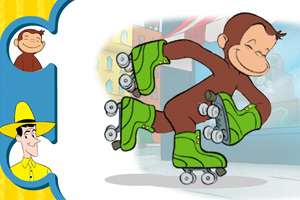《小猴的旱冰鞋》游戏画面1