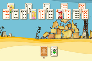 《金字塔纸牌》游戏画面1