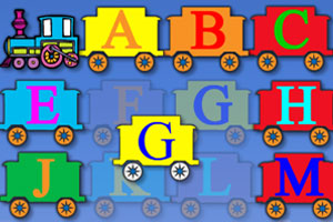 《字母小火车》游戏画面1