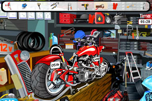 《摩托车改装店》游戏画面1