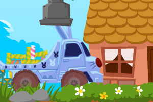 《兔子卡车运送糖果》游戏画面1