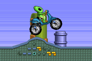 《外星人骑摩托》游戏画面1
