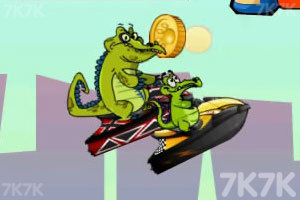 《小鳄鱼摩托艇》游戏画面5