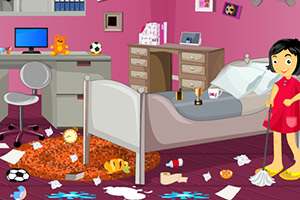 《女儿打扫房间》游戏画面1