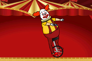 《小丑独轮车》游戏画面1