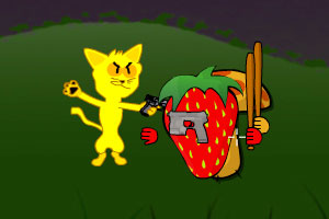 《水果杀死猫无敌版》游戏画面1