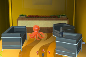《橙色章鱼逃生》游戏画面1