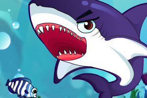 《小蓝鲸食鱼》游戏画面1