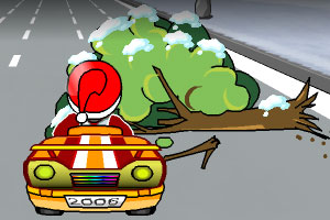 《圣诞老人公路汽车》游戏画面1