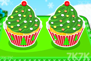 《圣诞树纸杯蛋糕》游戏画面1