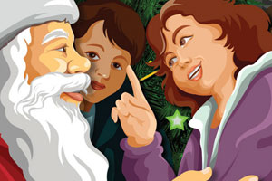 《欢乐圣诞老人拼图》游戏画面1