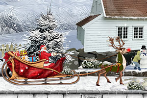 《圣诞老人的雪橇车》游戏画面1