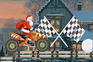 《圣诞老人摩托驾驶》游戏画面1